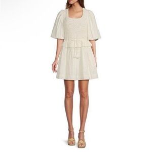 a Loves a White Crochet Dress